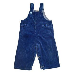 Neat & Nifty Corduroy Overall Snap Blue Infant Baby Boys 12 Month Button Vintage